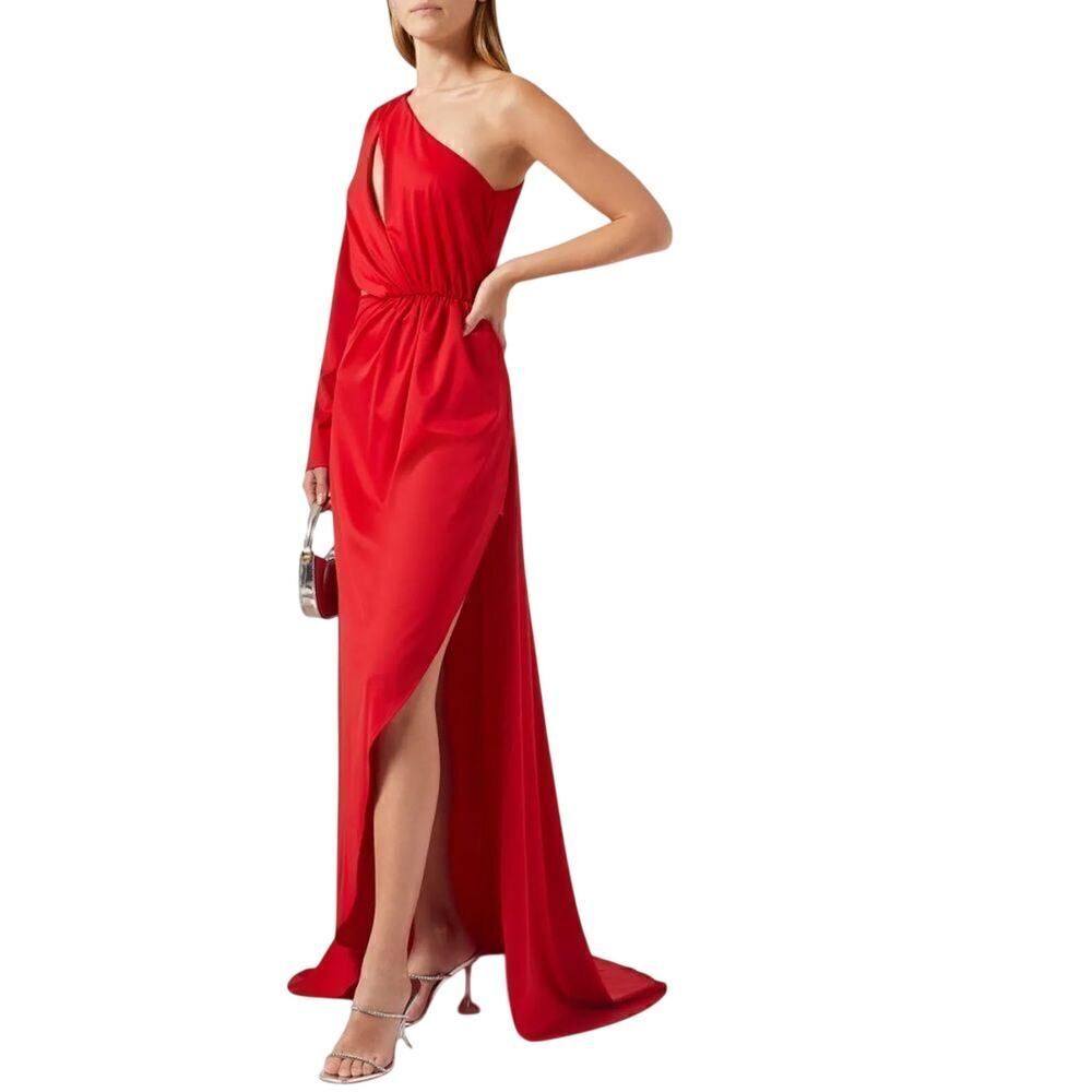 YAURA
Salewa red dress One-shoulder Maxi Gown in Viscose 🤎